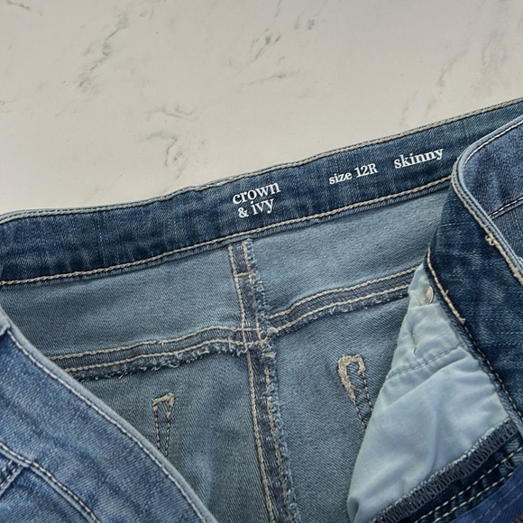 Crown and ivy Jeans 12R skinny - Picture 2 of 3